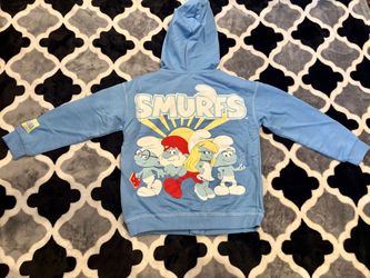Toddler Size 5T Smurfs Hoodie New