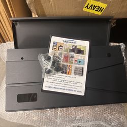 Wall Mount Mailbox, Large Capacity Mailbox for House, Galvanized Steel Rust-Proof Metal Post Box Drop， Mailboxes for Outside, Black