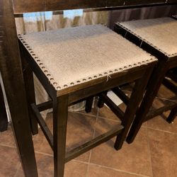 Huge Bar Table W/ 3 Bar Stools
