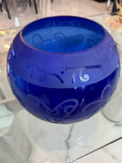 Britto glass Vase 