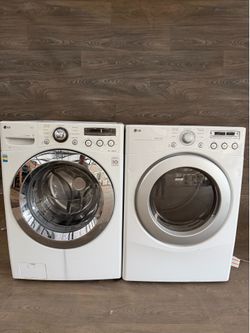 LG washer and gas dryer laundry set