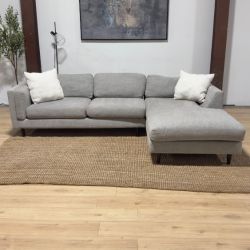 Gray 2-Piece Sectional Sofa 🚛 Same Day Delivery