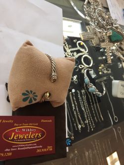 Sterling & citrine Bangle