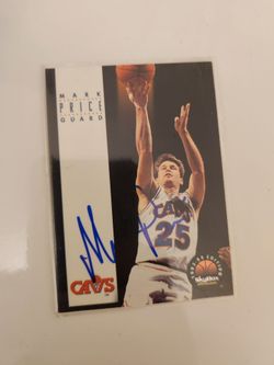 Mark Price Signed 1993-94 SkyBox Basketball Card