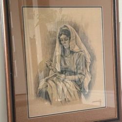 Framed Print of Mary, Mother of Jesus, by Abbie Williams