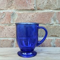 Anchor Hocking 16 Oz Cafe Cobalt Blue Mug