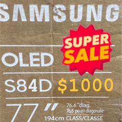 Samsung - 77” Class S84D Series 4K OLED Smart Tizen TV
