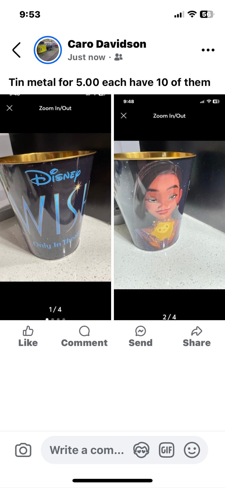 Disney Metal Tin