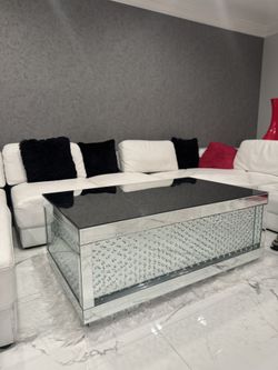 Sparkly Glass Coffee Table