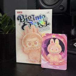 Brand New! Labubu The Monsters Big into Energy Series Loyalty Vinyl Plush Pendant Pink