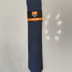 🔥NEW🔥 VAN HEUSEN Stain Shield Defense Men's Tie Navy (Extra Long)