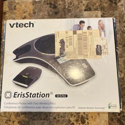 VTech VCS702 - ErisStation Conference Phone w/ 2 Wireless Mics