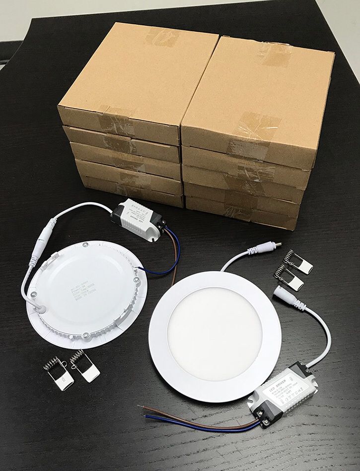 $55 NEW (set of 10pcs) Round 5” LED Recessed Ceiling Light 9W Lighting Fixture Lamp