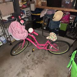 Pink Electra townie bike