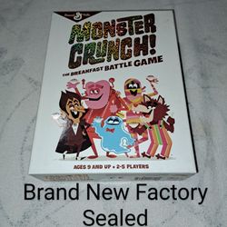 Brand New Factory Sealed Monster Crunch The Breakfast Battle Game