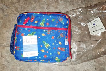 Kinsho rocket 🚀 pattern lunchbag bento box new