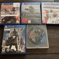 Nice PS4 Video Games $30 For All (sorry Won’t Separate)