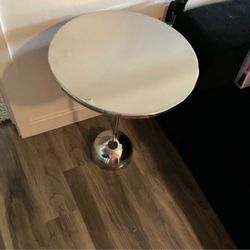 Chrome side table
