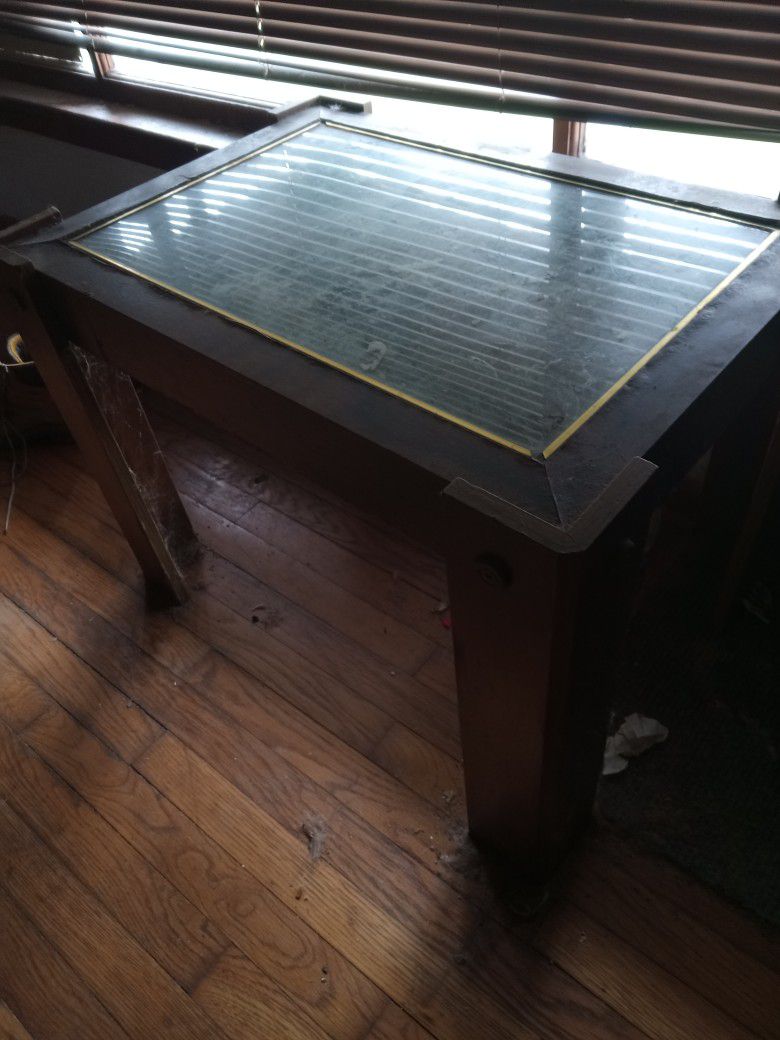 Matching Glass Top End Tables