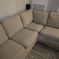 IKEA UPPLAND Beige Corner Sofa, 4-Seat, L Section
