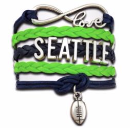 Seattle Seahawks football bracelet