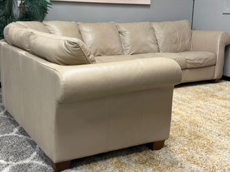 🤍 Italsofa Cream L-Shaped Sectional Sofa