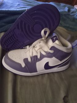 Dusty lilac Air Jordans toddler size 10