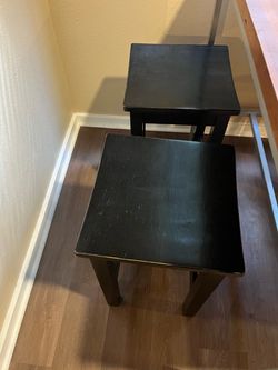 Bar table and stools