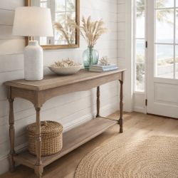 Wood Console Table