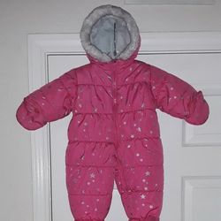 Carter's Infant 3-6mos Snow Jumpsuit Covered Hands & Feet
