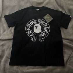 Bape X Chrome heart T -shirt 