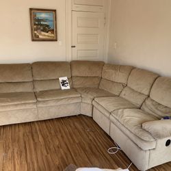 La-z-boy LAZBOY Sectional Or Couch  - Recliner And Pull Out Bed 