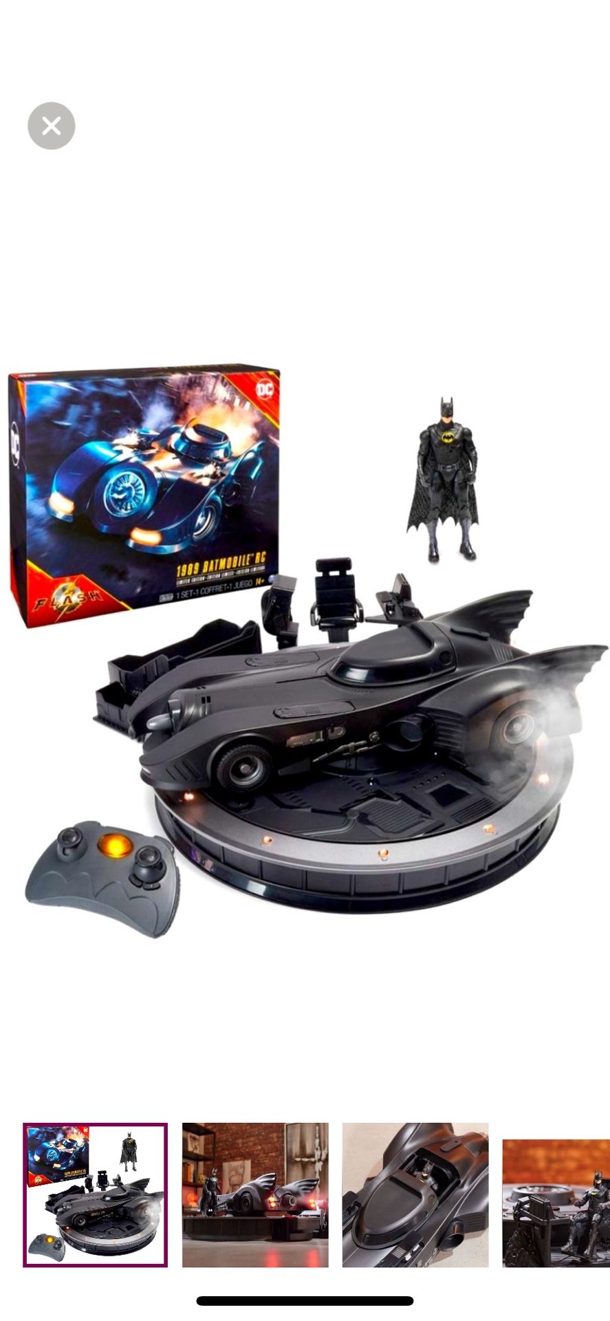 NEW IN BOX DC Official Batmobile Remote Control Car 1989 Limited Edition