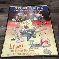 VINTAGE SPONGEBOB SQUAREPANTS JELLYFISH JAM BAND PICTURE