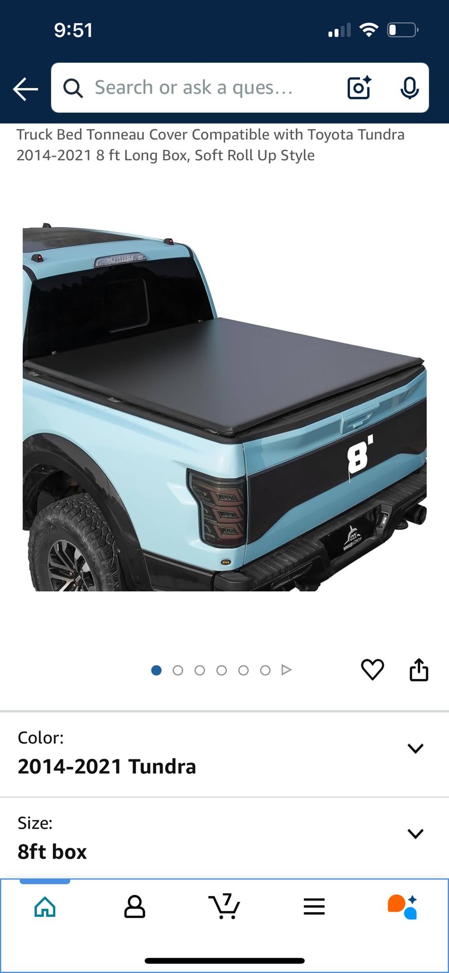 Toyota Tundra 2014-2021 Bed Cover
