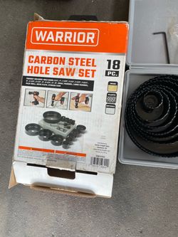 Never used carbon steel hole saw set