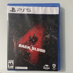 Zombie Game Back For Blood Ps5