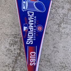 2 Chicago Cubs Championship Flags 