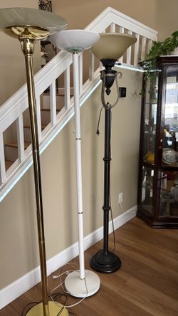 Floor lamps for sale all three for $30
