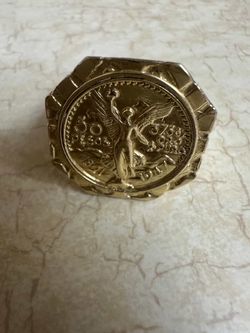 14K Centenario Nugget Ring