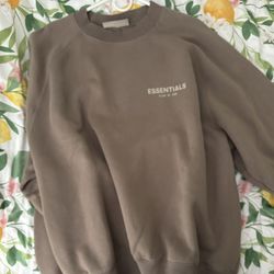 Fear of God Essentials Long Sleeve Size Xl Taupe Haze 
