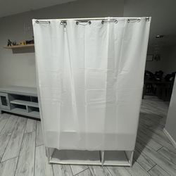 Portable closet white
