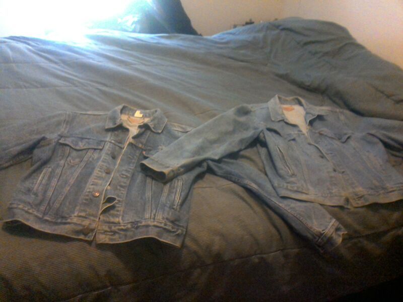 Vintage Levi's blue jean red tab jackets