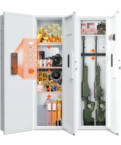 White Wall Gun Safe Cabinet