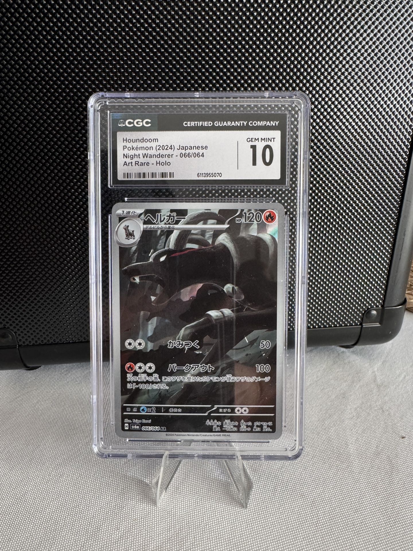 CGC 10 GEM MINT Houndoom AR 066/064 – Japanese Night Wanderer