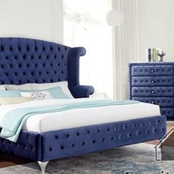 Royal blue velvet New frame