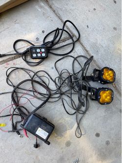 Auxbeam pod lights (amber or white) with 6 gangswitch panel