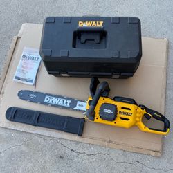 DEWALT FLEXVOLT 60V MAX 20 in. Brushless Electric Cordless Chainsaw with Carry Case