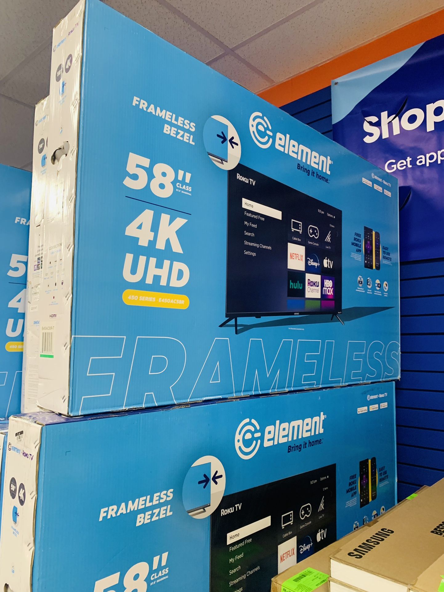 58” ELEMENT ROKU TV