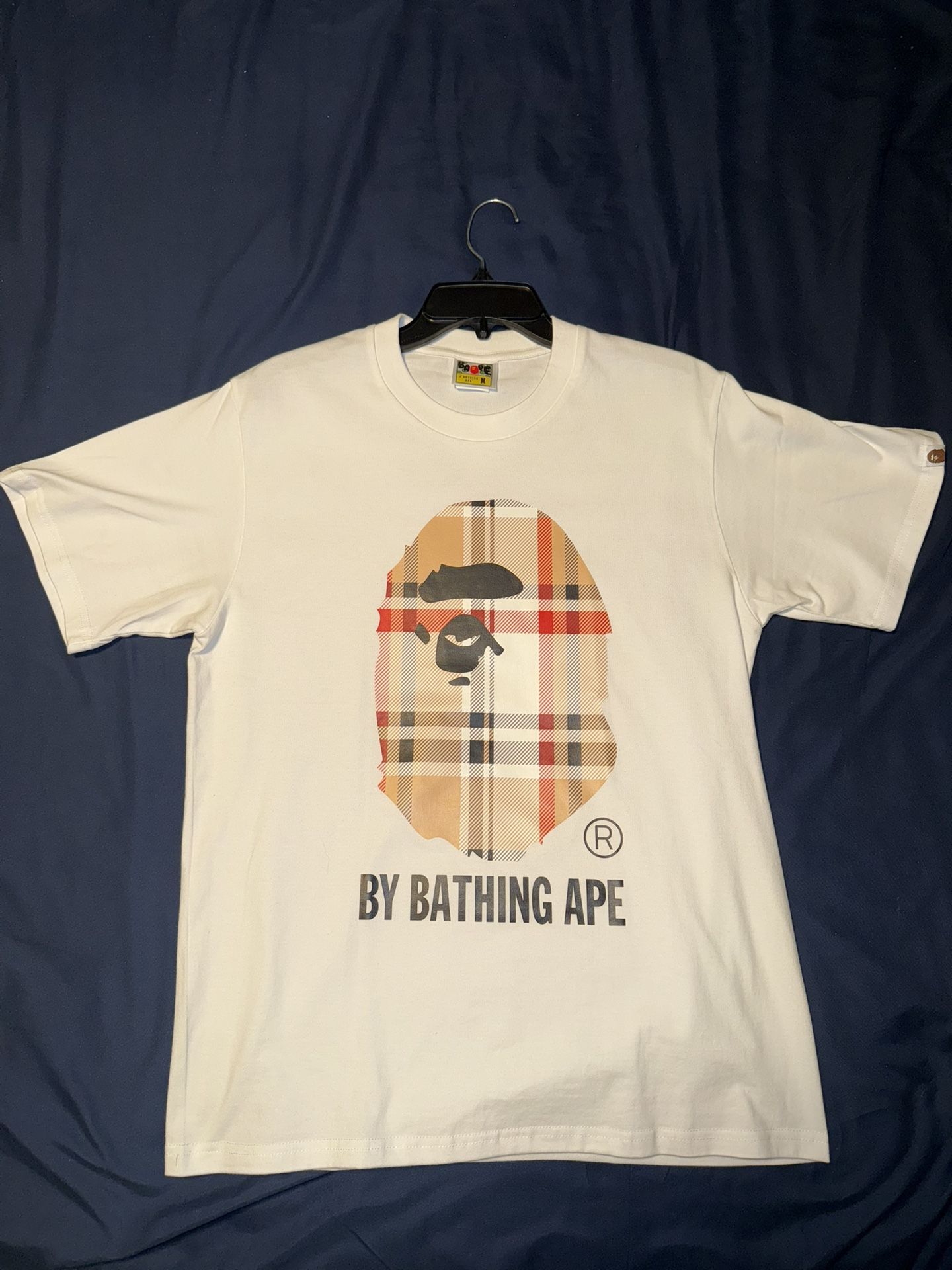 Bape Burberry T-Shirt Medium